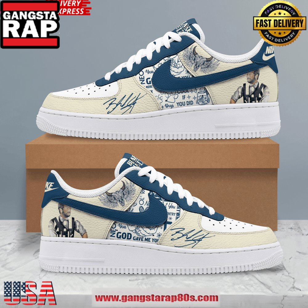 Blake Shelton Limited Edition Air Force 1 Running Sneakers Shoes