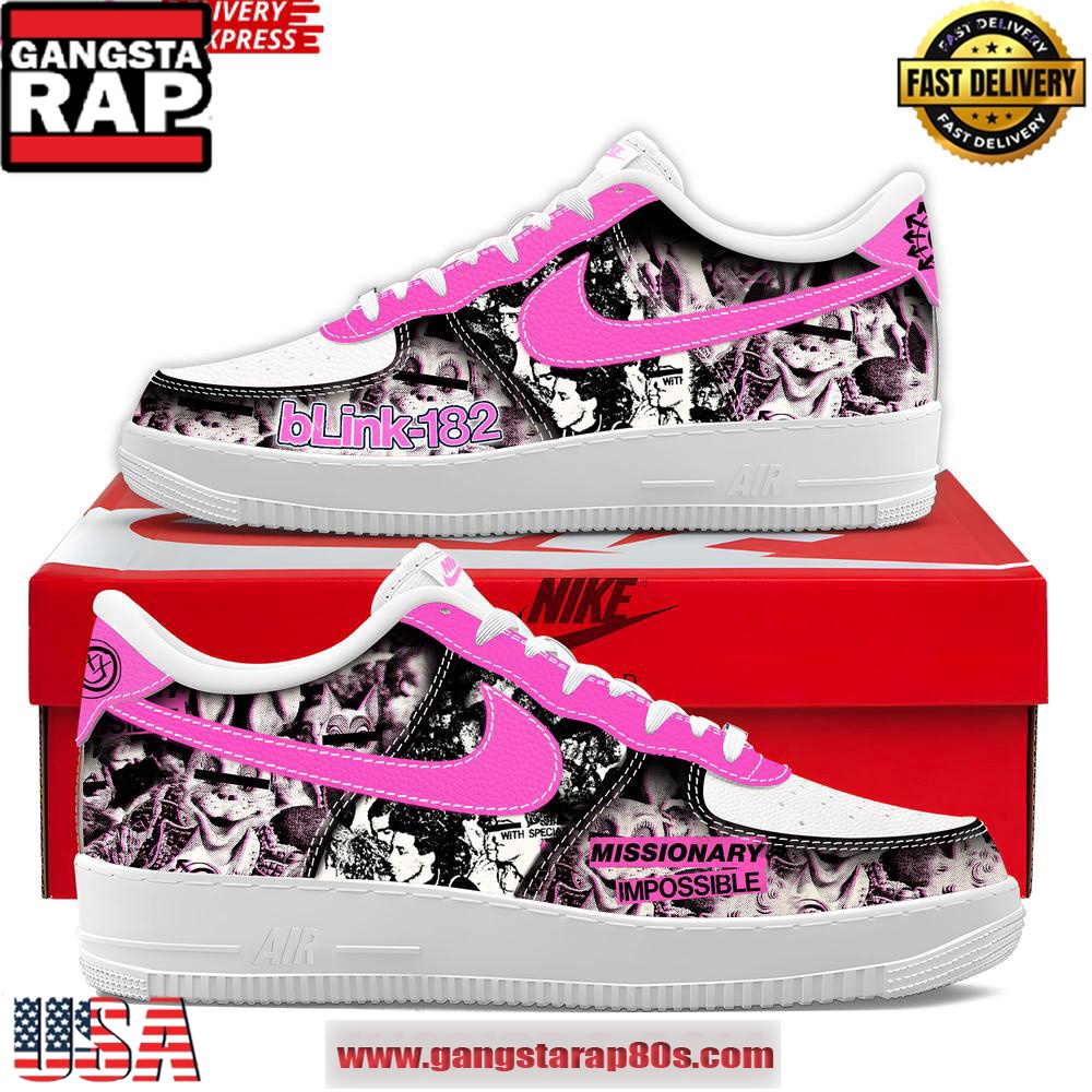 Blink-182 Missionary Impossible Air Force 1 Running Sneakers Shoes