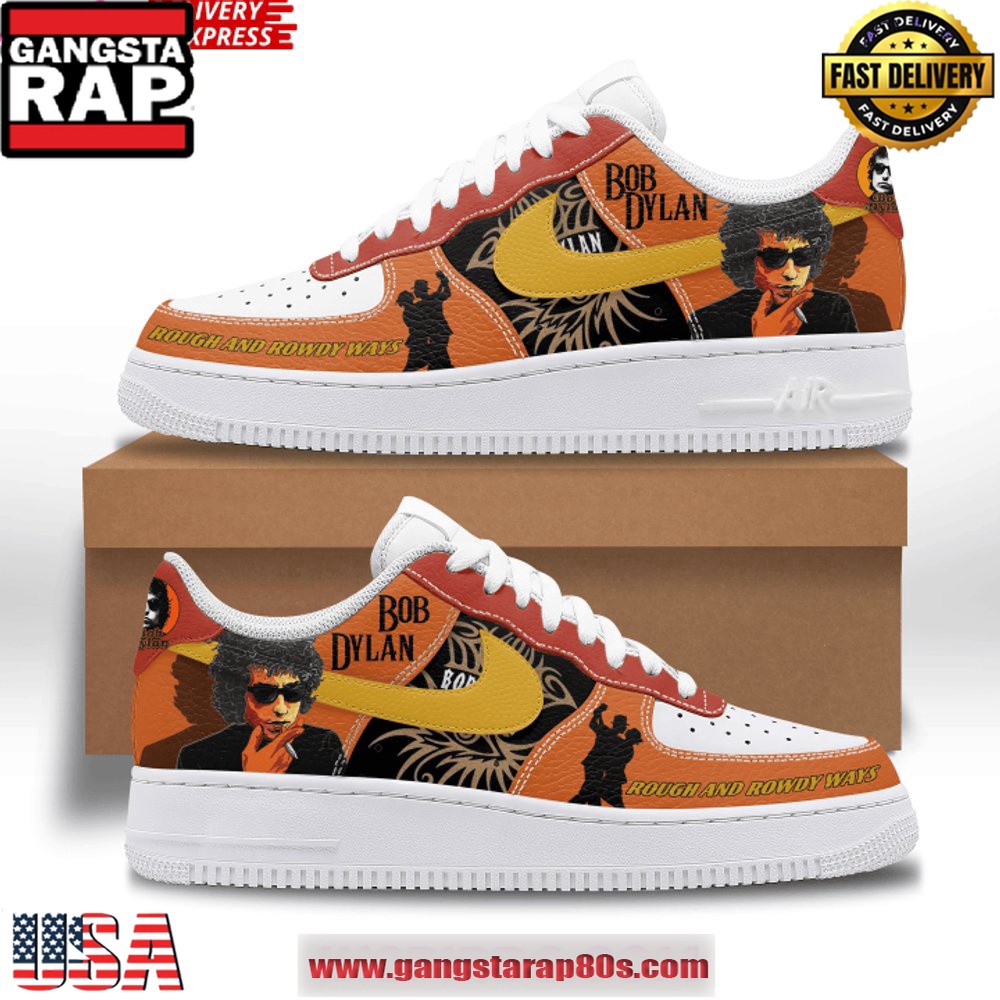 Bob Dylan Rough And Rowdy Ways Air Force 1 Running Sneakers Shoes