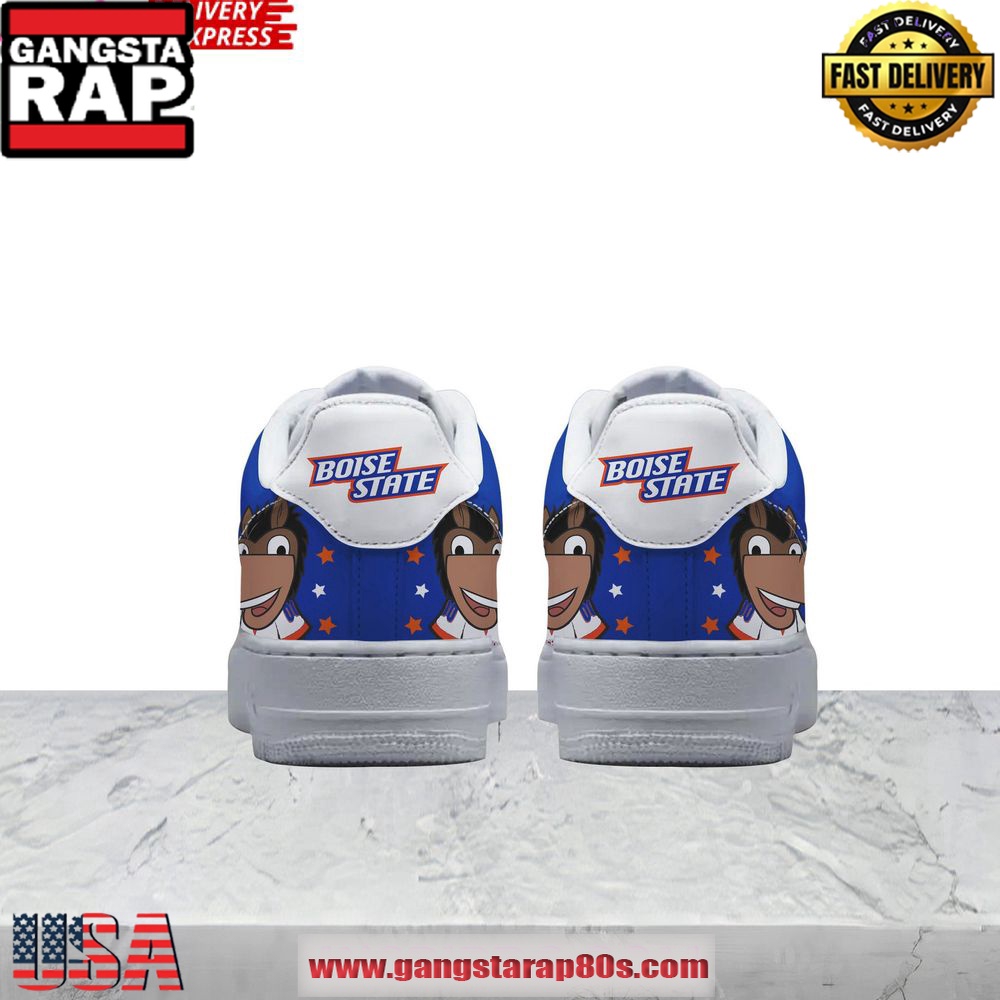 Boise State Broncos Light The Blue Limited Edition Air Force 1 Running Sneakers Shoes Boise State Broncos Light The Blue Limited Edition Air Force 1 Running Sneakers Shoes
