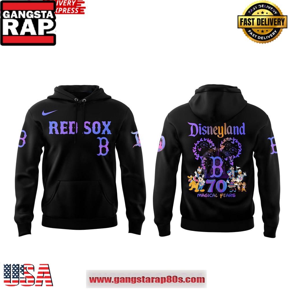 Boston Red Sox Disneyland 70th Magical Years Special Unisex Hoodie Boston Red Sox Disneyland 70th Magical Years Special Unisex Hoodie