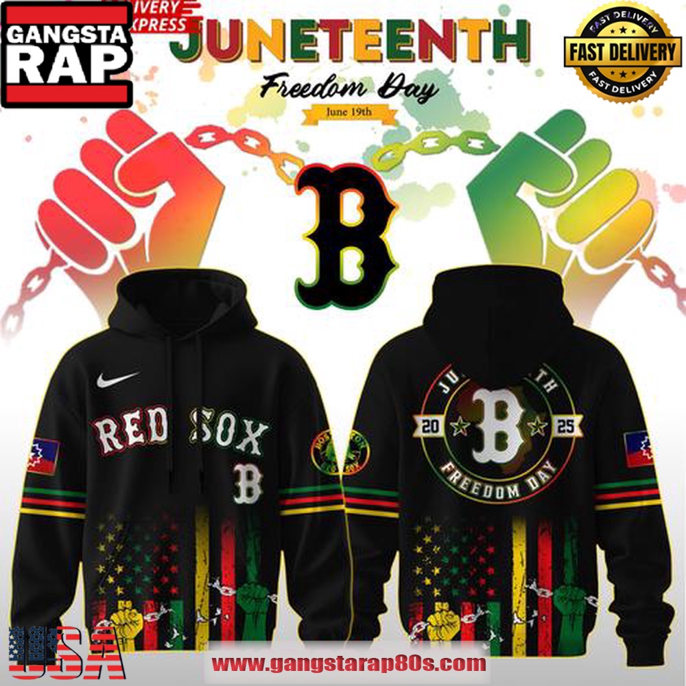 Boston Red Sox Juneteenth Day 2025 Special Unisex Hoodie Boston Red Sox Juneteenth Day 2025 Special Unisex Hoodie