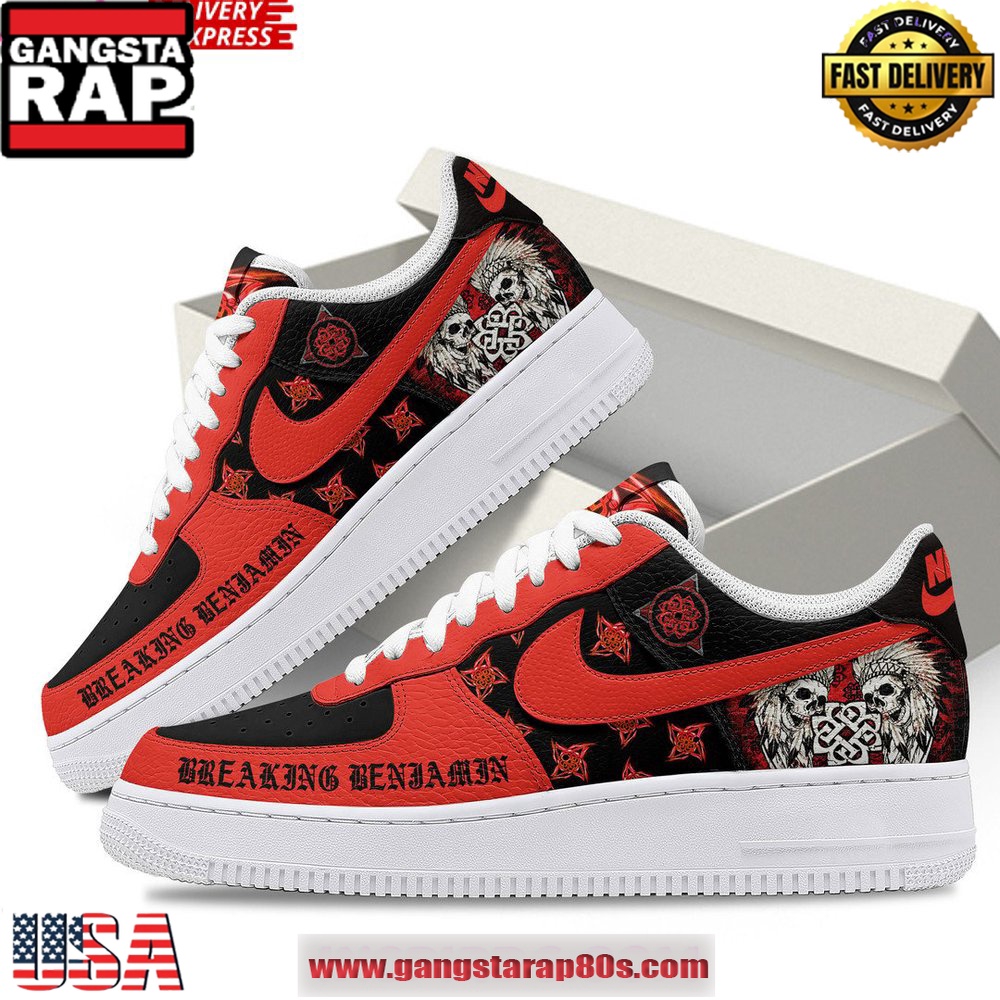 Breaking Benjamin Rock Band Limited Air Force 1 Running Sneakers Shoes