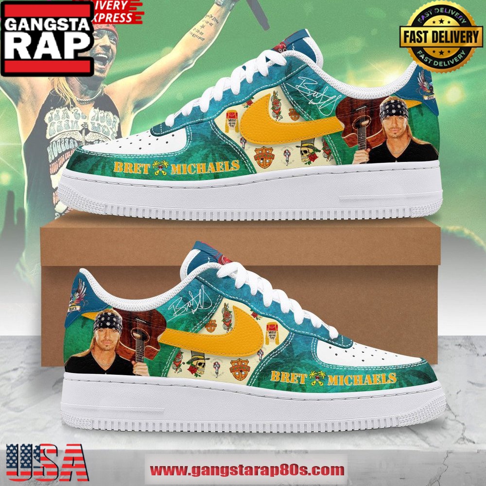 Bret Michaels Limited Edition Air Force 1 Sneakers Shoes