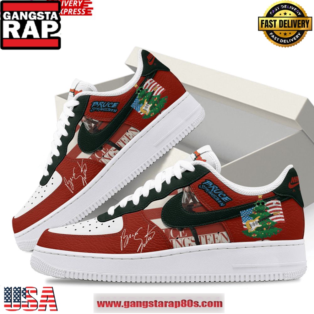 Bruce Springsteen Limited Edition Air Force 1 Running Sneakers Shoes