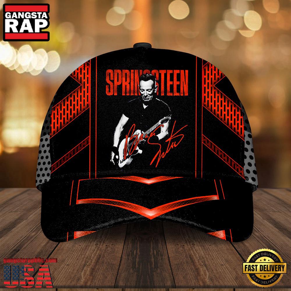 Bruce Springsteen Playing Guitar Classic Baseball Cap For Fans