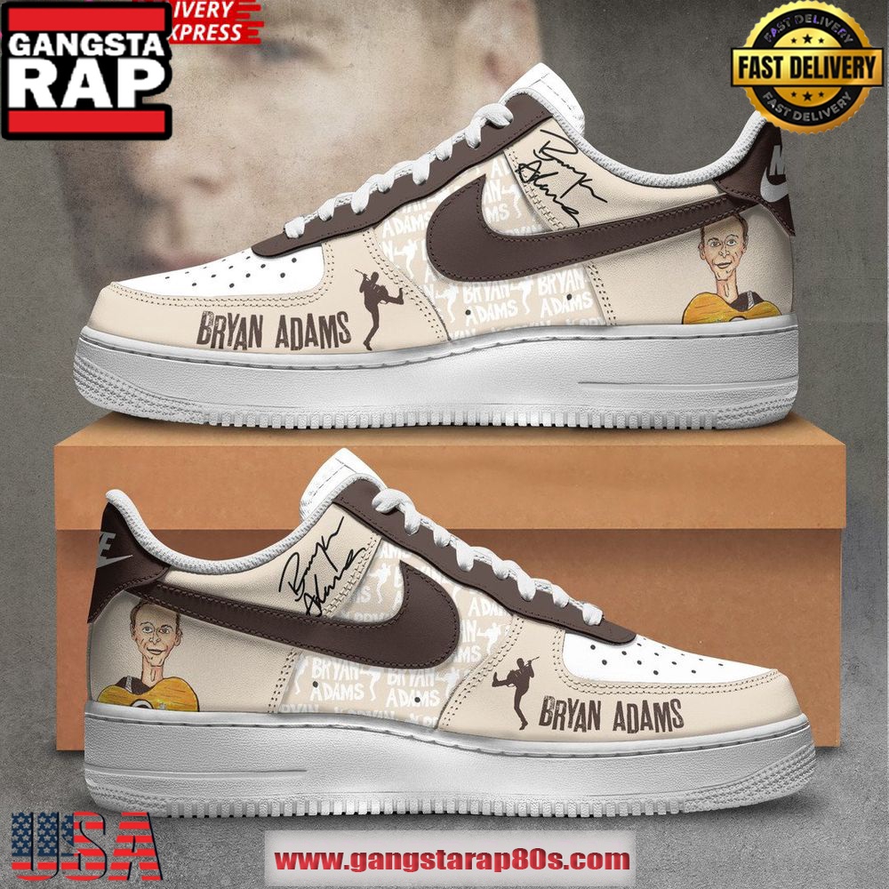 Bryan Adams Limited Edition Air Force 1 Sneakers Shoes Bryan Adams Limited Edition Air Force 1 Sneakers Shoes