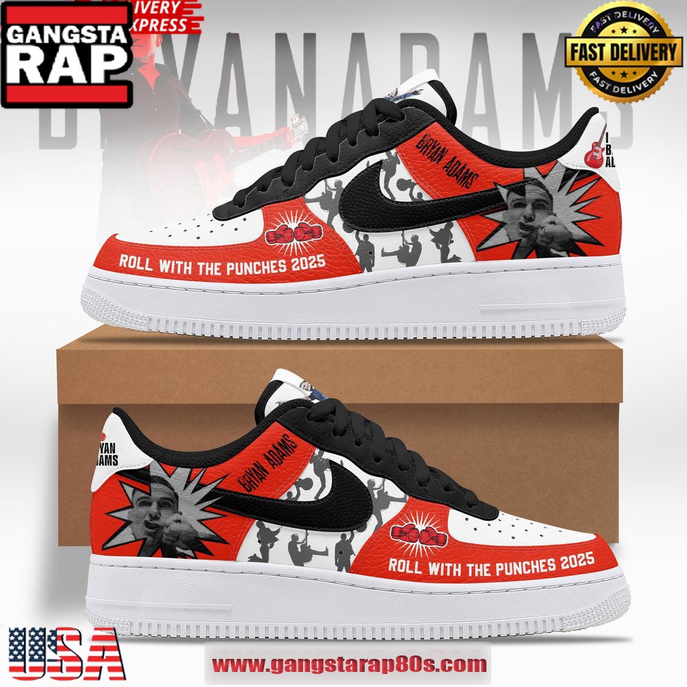 Bryan Adams Roll With The Punches 2025 Air Force 1 Running Sneakers Shoes