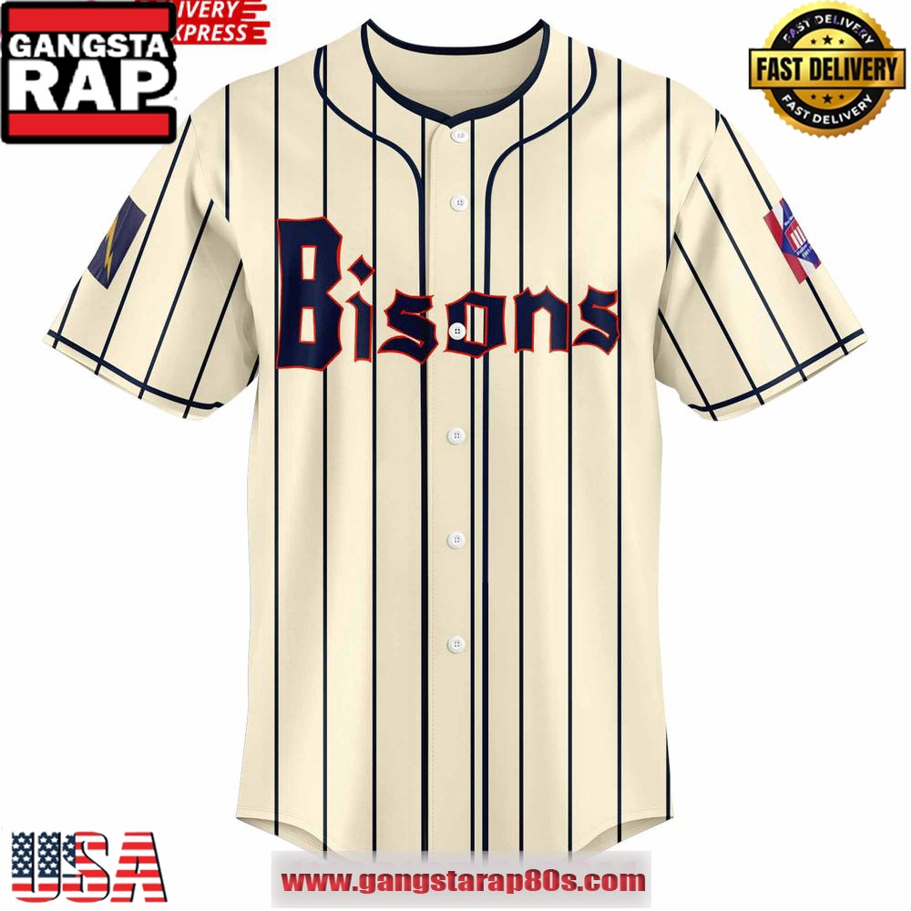 Buffalo Bisons Vintage Movie Night Custom Baseball Jersey Shirt Buffalo Bisons Vintage Movie Night Custom Baseball Jersey Shirt