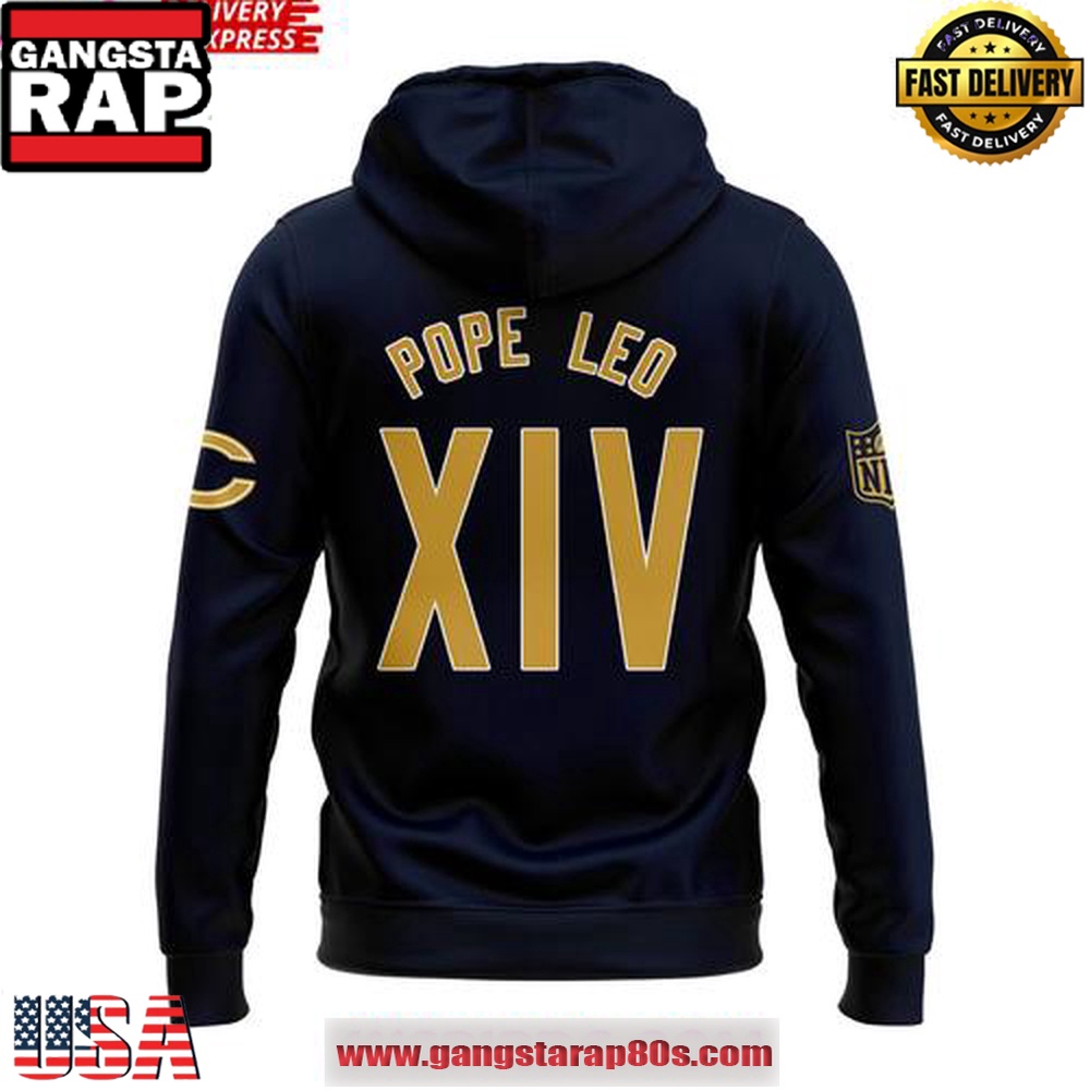 Chicago Bears Pope Leo 14 Special Unisex Hoodie Chicago Bears Pope Leo 14 Special Unisex Hoodie