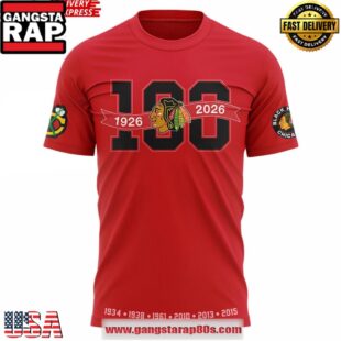 Chicago Blackhawks 100 Years Of Tradition Edition T-Shirt