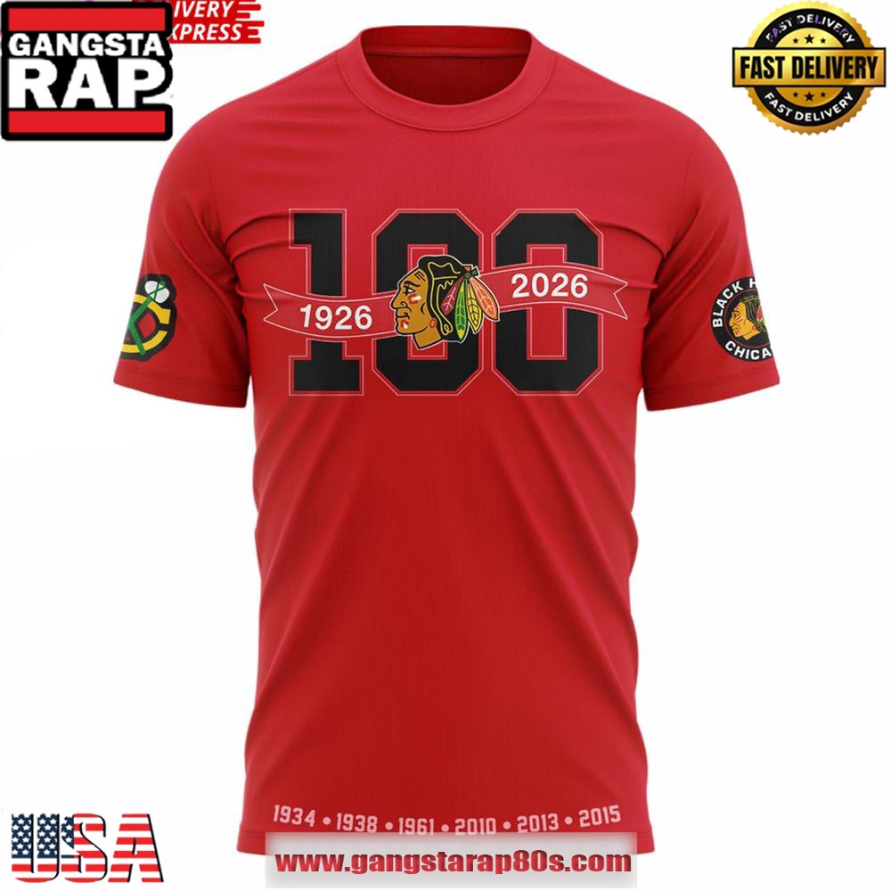 Chicago Blackhawks 100 Years Of Tradition Edition T-Shirt