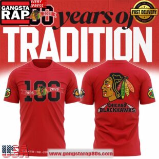 Chicago Blackhawks 100 Years Of Tradition Edition T-Shirt