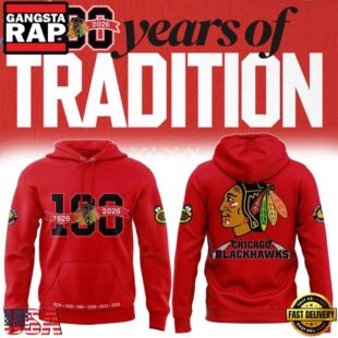 Chicago Blackhawks 100th Anniversary Limited Premium Edition Hoodie
