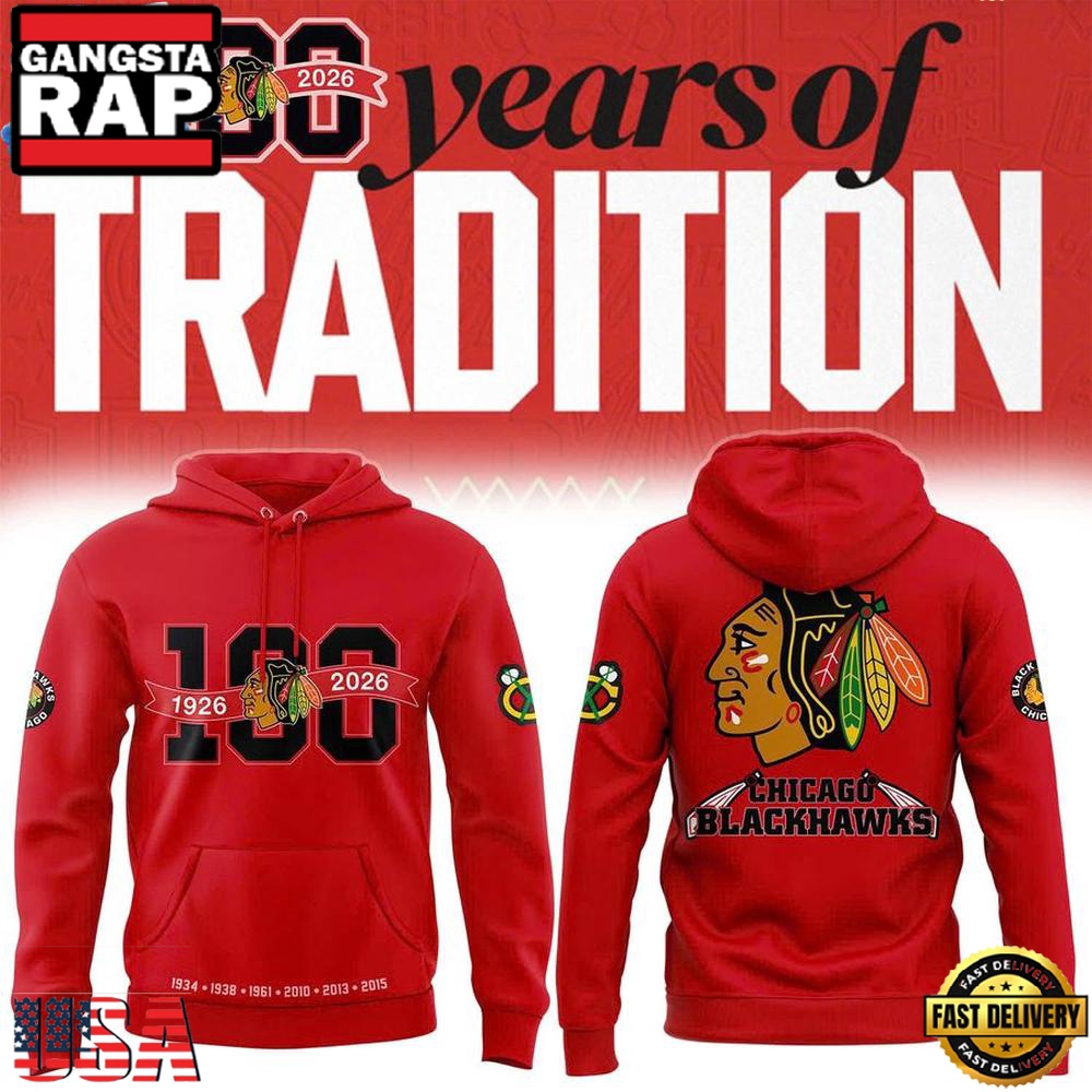 Chicago Blackhawks 100th Anniversary Limited Premium Edition Hoodie