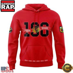 Chicago Blackhawks 100th Anniversary Limited Premium Edition Hoodie