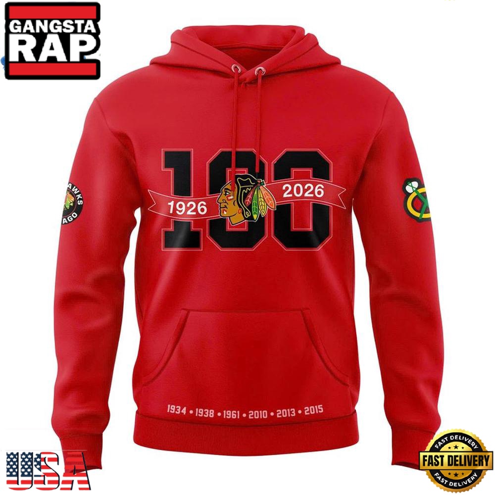 Chicago Blackhawks 100th Anniversary Limited Premium Edition Hoodie