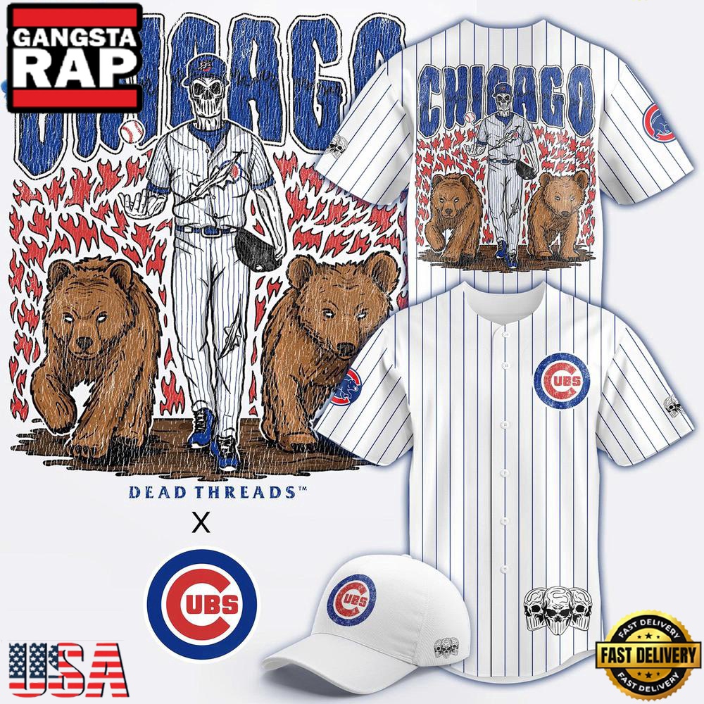 Chicago Cubs Dead Threads Limited Premium Edition Baseball Jersey