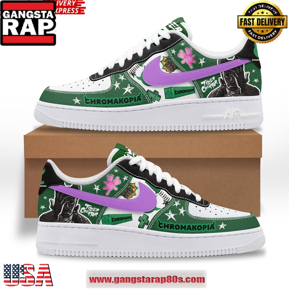 Chromakopia x Tyler The Creator Limited Edition Air Force 1 Running Sneakers Shoes