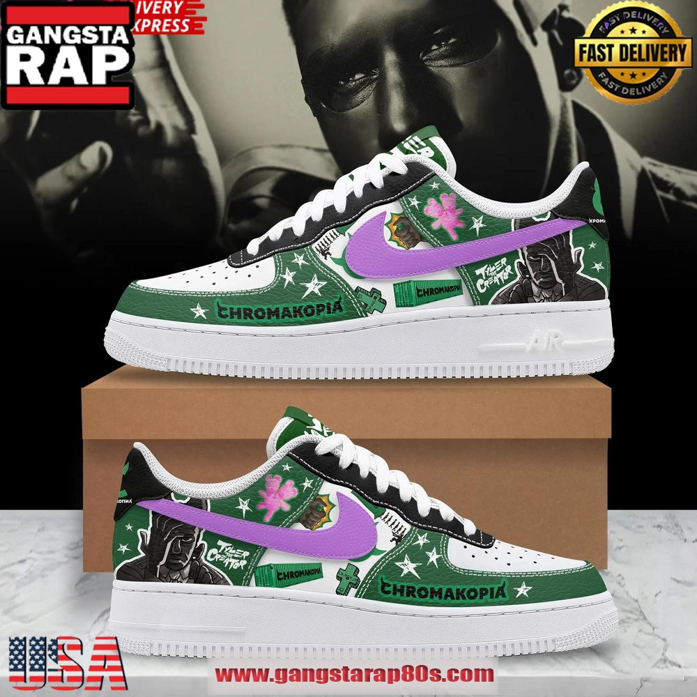 Chromakopia x Tyler The Creator Limited Edition Air Force 1 Running Sneakers Shoes
