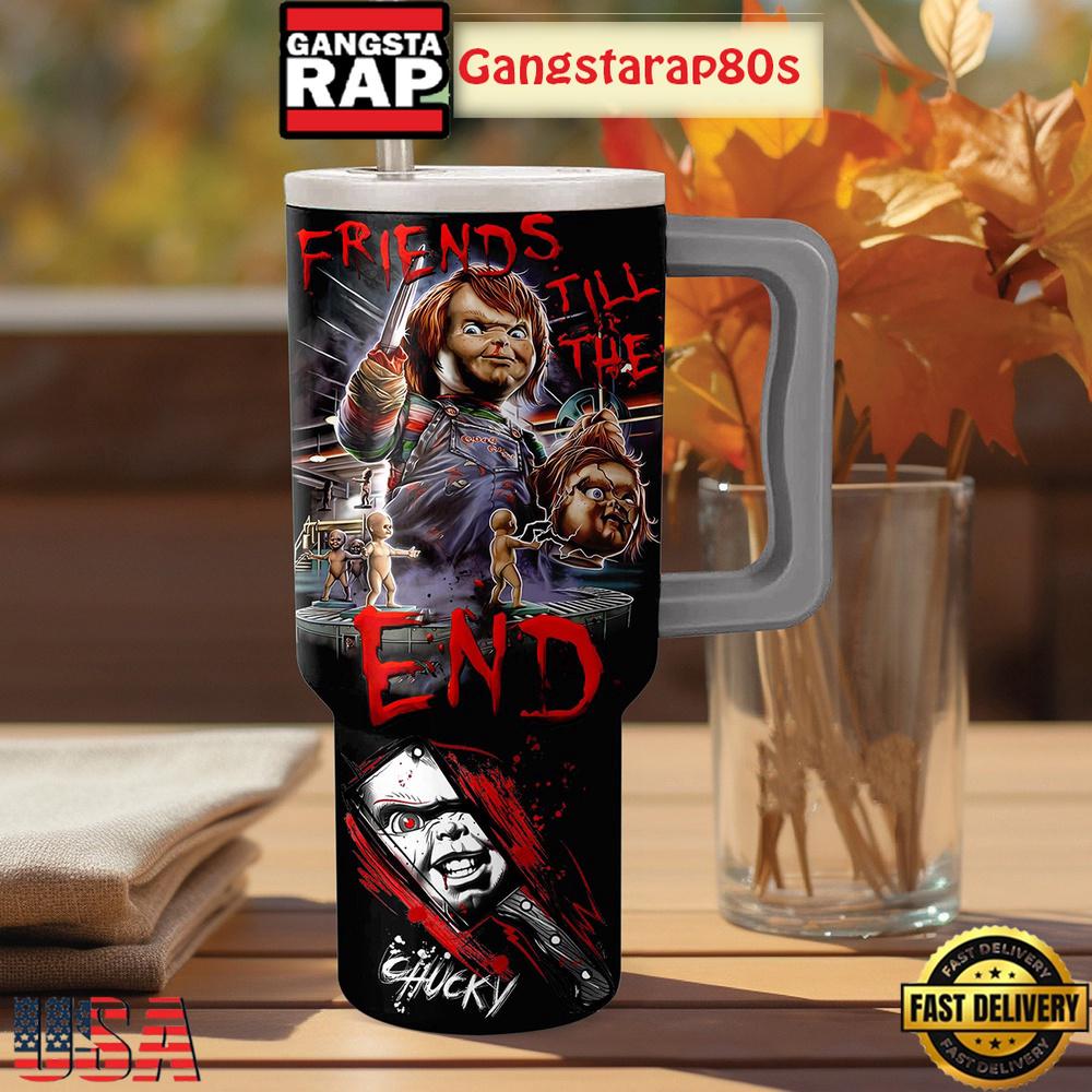 Chucky Wanna Play Friends Tumbler Cup 40oz Chucky Wanna Play Friends Tumbler Cup 40oz