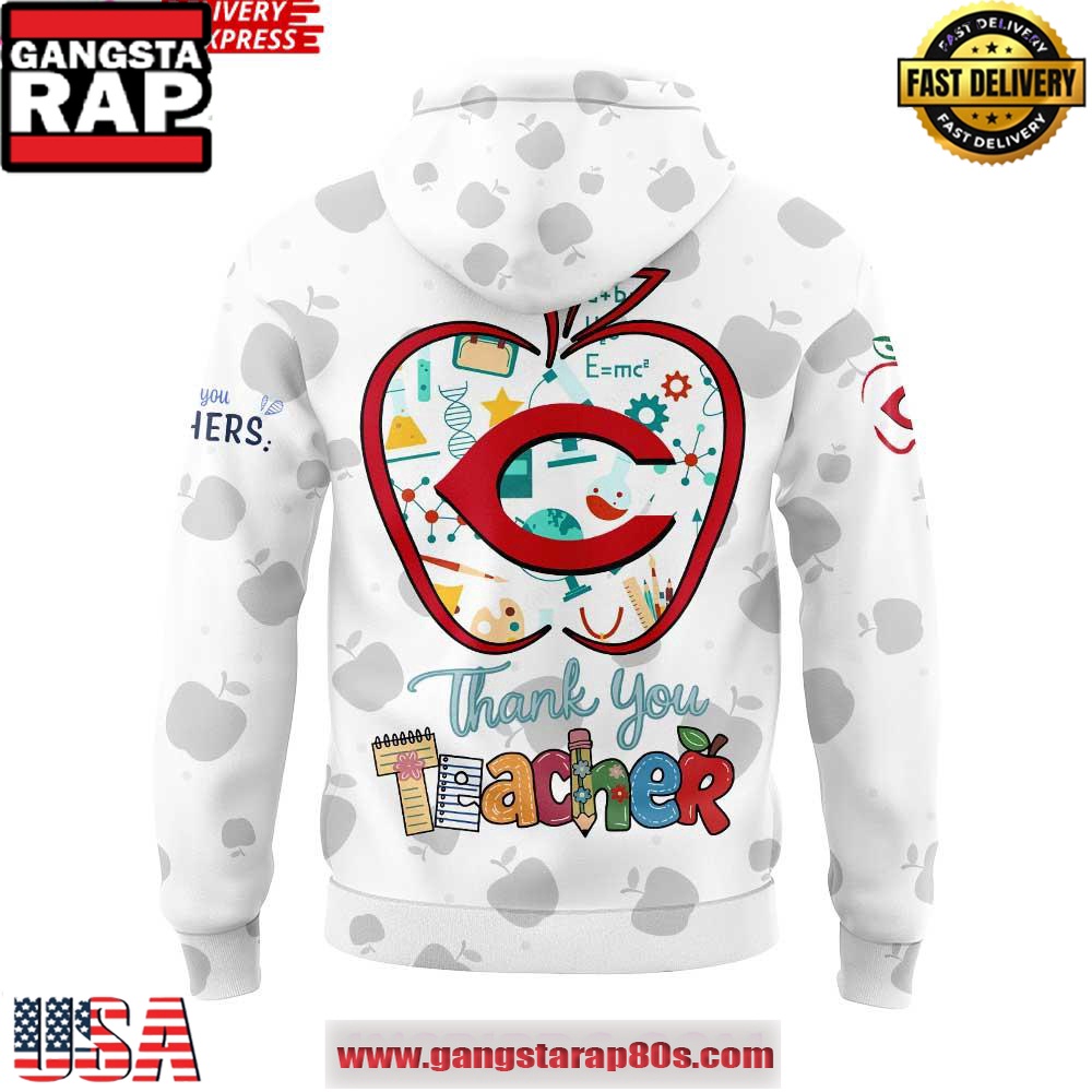 Cincinnati Reds Teacher Appreciation 2025 Unisex Hoodie Cincinnati Reds Teacher Appreciation 2025 Unisex Hoodie