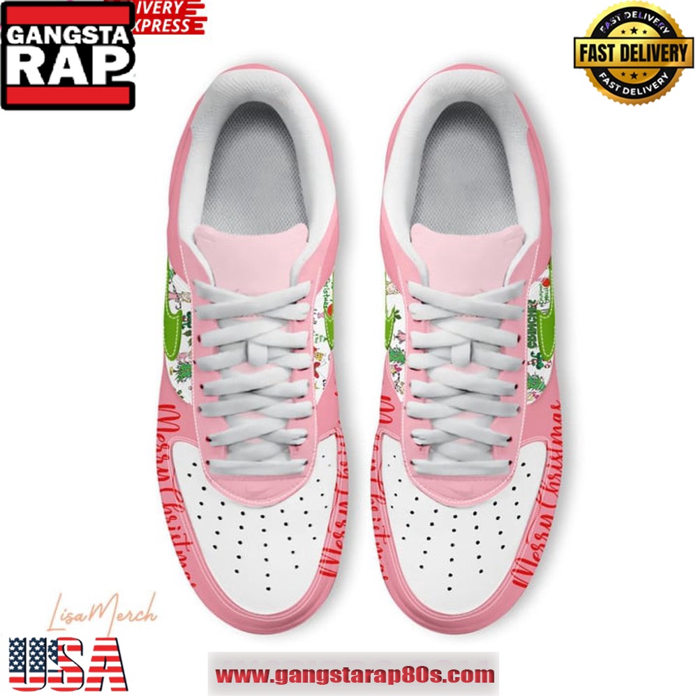 Cindy Lou Who Merry Christmas Limited Edition Air Force 1 Running Sneakers Cindy Lou Who Merry Christmas Limited Edition Air Force 1 Running Sneakers