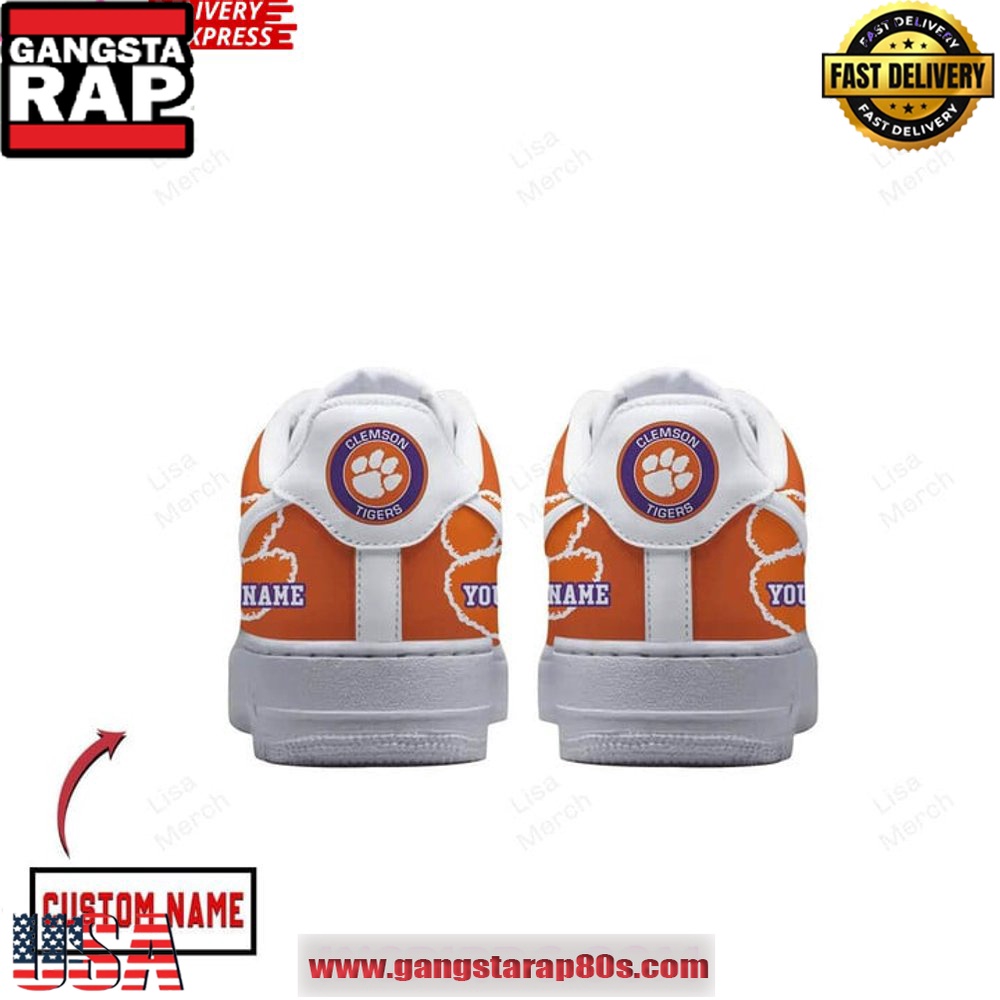Clemson Tigers Always A Tiger Custom Air Force 1 Running Sneakers Shoes Clemson Tigers Always A Tiger Custom Air Force 1 Running Sneakers Shoes
