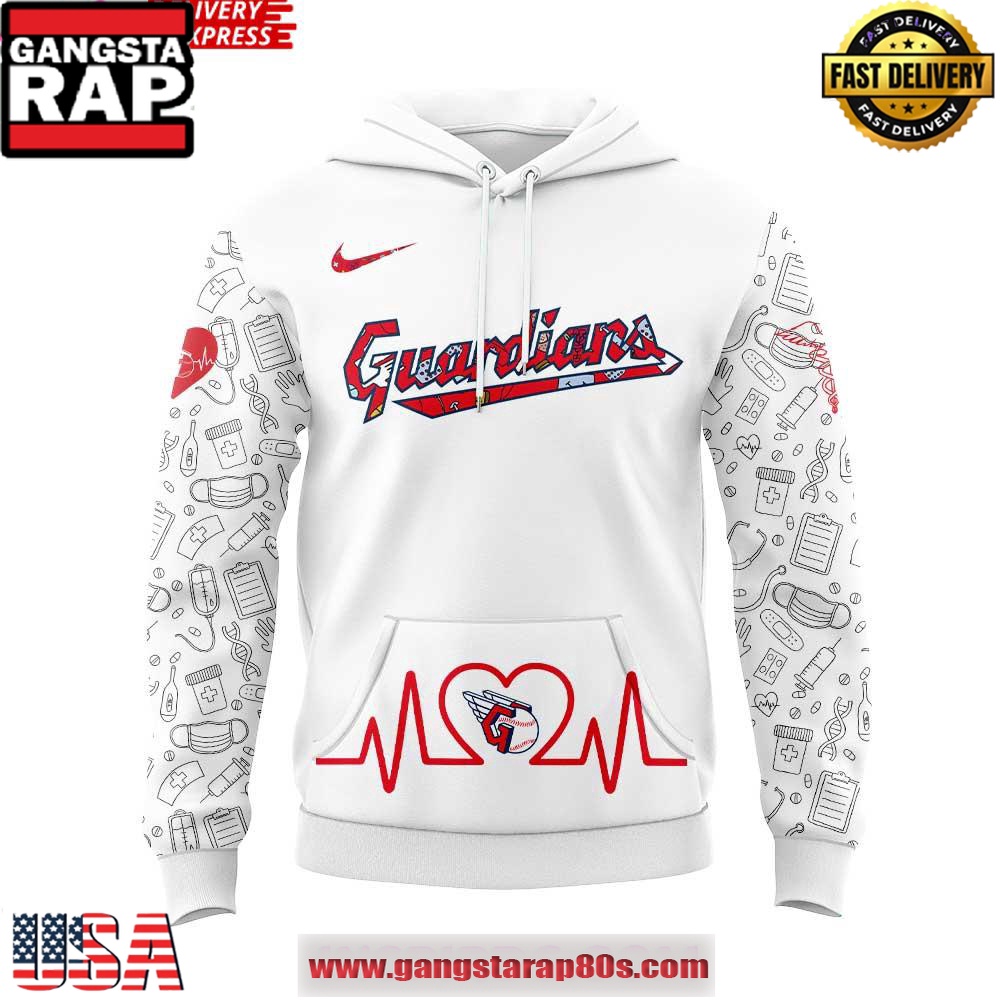 Cleveland Guardians Nurses Appreciation 2025 Unisex Hoodie