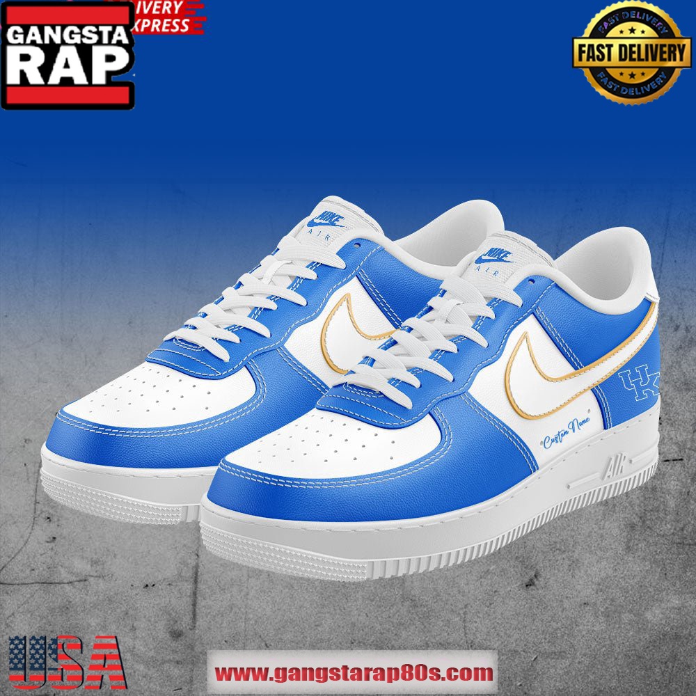 Coach Mark Pope New Exclusives Kentucky Wildcats Air Force 1 Running Sneakers Shoes