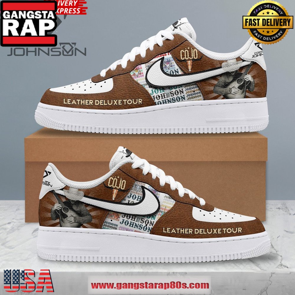Cody Johnson Leather Deluxe Tour Limited Air Force 1 Sneakers Shoes