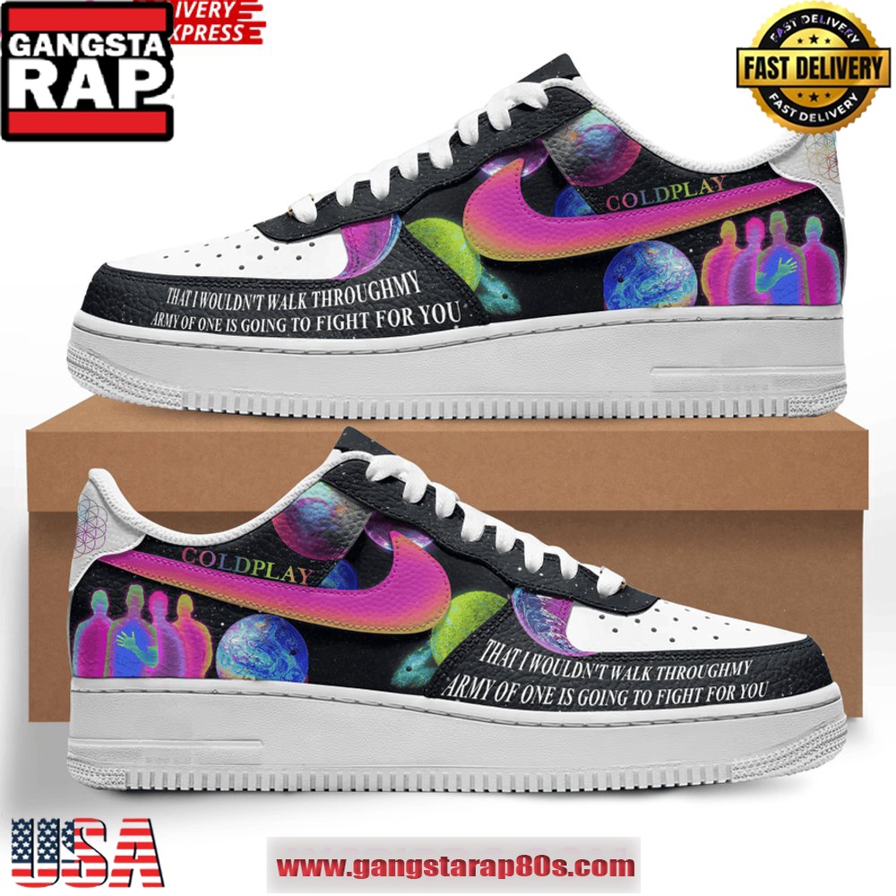 COLDPLAY Army Of Limited Edition Air Force 1 Sneakers Shoes