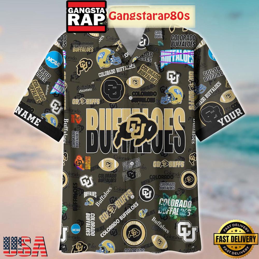 Colorado Buffaloes Solgan Go Buffs True Fan Spirit Custom Name Aloha Hawaiian Shirt Colorado Buffaloes Solgan Go Buffs True Fan Spirit Custom Name Aloha Hawaiian Shirt
