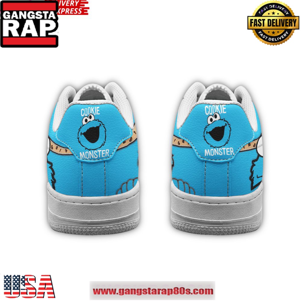 Cookie Monster Limited Edition Air Force 1 Shoes Running Sneakers Cookie Monster Limited Edition Air Force 1 Shoes Running Sneakers