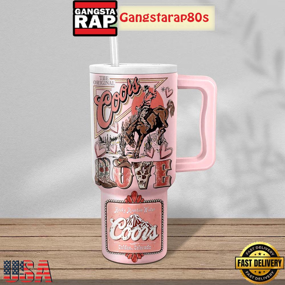 Coors Love Rodeo Personalized Tumbler Cup 40oz Coors Love Rodeo Personalized Tumbler Cup 40oz