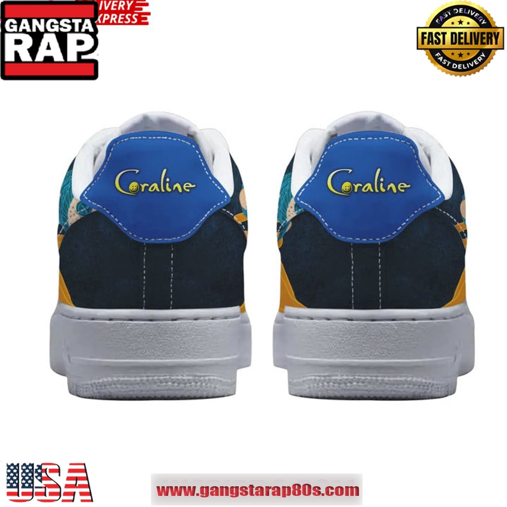 Coraline x Limited Edition Air Force 1 Running Sneakers Shoes Coraline x Limited Edition Air Force 1 Running Sneakers Shoes