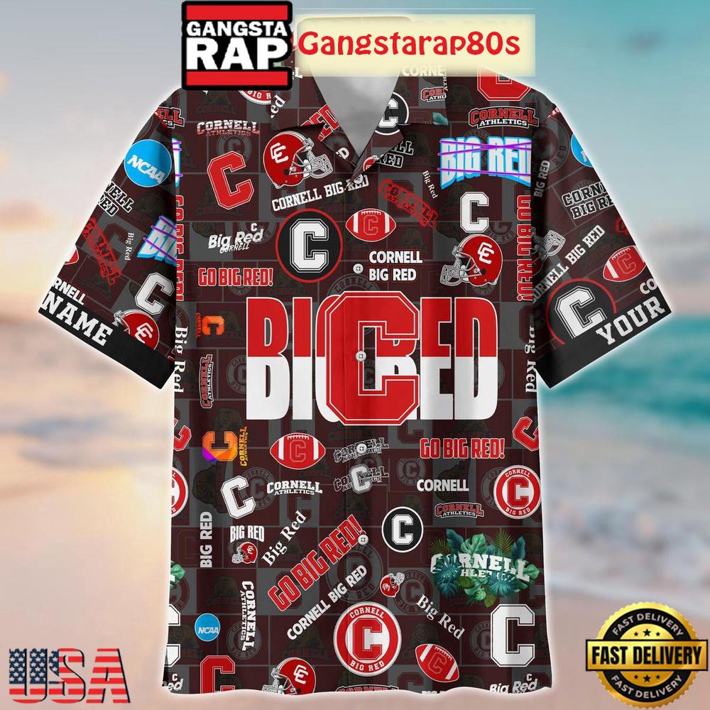 Cornell Big Red Solgan Go Big Red True Fan Spirit Custom Name Aloha Hawaiian Shirt Cornell Big Red Solgan Go Big Red True Fan Spirit Custom Name Aloha Hawaiian Shirt