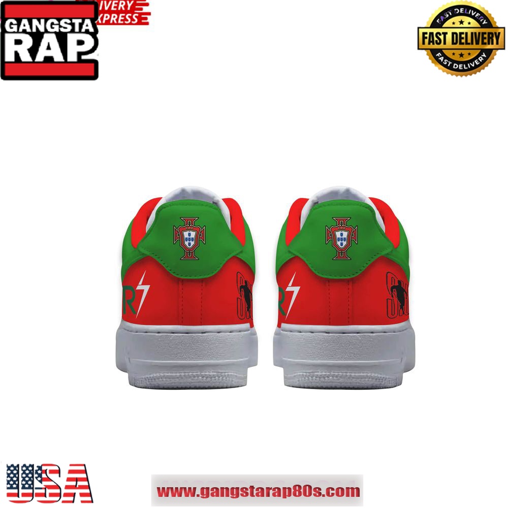 Cristiano Ronaldo Portugal Legacy Limited Edition Air Force 1 Running Sneakers Shoes Cristiano Ronaldo Portugal Legacy Limited Edition Air Force 1 Running Sneakers Shoes