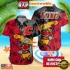 Custom Name Calgary Flames Tiki Surf Summer Hawaiian Shirt