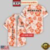 Custom Name Cincinnati Bengals Flowers Pattern Aloha Hawaiian Shirt 2 Custom Name Cincinnati Bengals Flowers Pattern Hawaiian Shirt For Fans