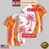 Custom Name Kansas City Chiefs Coconut Pattern Aloha Hawaiian Shirt 2 Custom Name Kansas City Chiefs Coconut Pattern Hawaiian Shirt For Fans