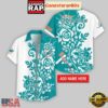 Custom Name Miami Dolphins Rose Branch Pattern Aloha Hawaiian Shirt 3 Custom Name Miami Dolphins Rose Branch Pattern Hawaiian Shirt For Fans