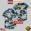 Custom Name Michigan Wolverines Hibicus Hawaiian Shirt For Fans