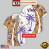 Custom Name Minnesota Vikings Coconut Pattern Hawaiian Shirt For Fans
