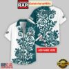 Custom Name Philadelphia Eagles Rose Branch Pattern Aloha Hawaiian Shirt 8 Custom Name Philadelphia Eagles Rose Branch Pattern Hawaiian Shirt For Fans