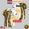 Custom Name Pittsburgh Steelers Coconut Pattern Hawaiian Shirt For Fans