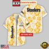 Custom Name Pittsburgh Steelers Flowers Pattern Aloha Hawaiian Shirt 5 Custom Name Pittsburgh Steelers Flowers Pattern Hawaiian Shirt For Fans