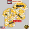 Custom Name Pittsburgh Steelers Hibicus Aloha Hawaiian Shirt 4 Custom Name Pittsburgh Steelers Hibicus Hawaiian Shirt For Fans