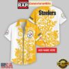 Custom Name Pittsburgh Steelers Rose Branch Pattern Aloha Hawaiian Shirt 9 Custom Name Pittsburgh Steelers Rose Branch Pattern Hawaiian Shirt For Fans