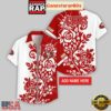 Custom Name San Francisco 49ers Rose Branch Pattern Hawaiian Shirt For Fans